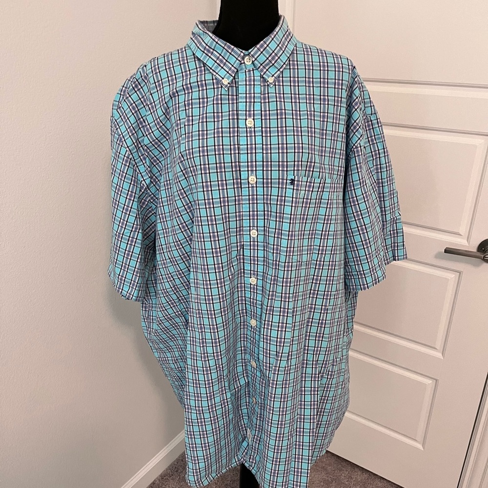 LIKE NEW IZOD SALTWATER MENS DRESS SHIRT - 3XLT